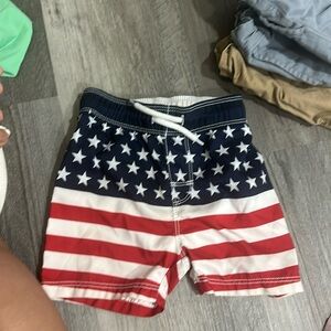 Old navy 12 month American flag swim shorts